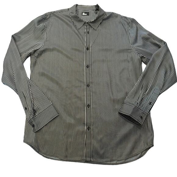 The Kooples Micro Stripe Button-Up Shirt – Size L - Picture 1 of 4